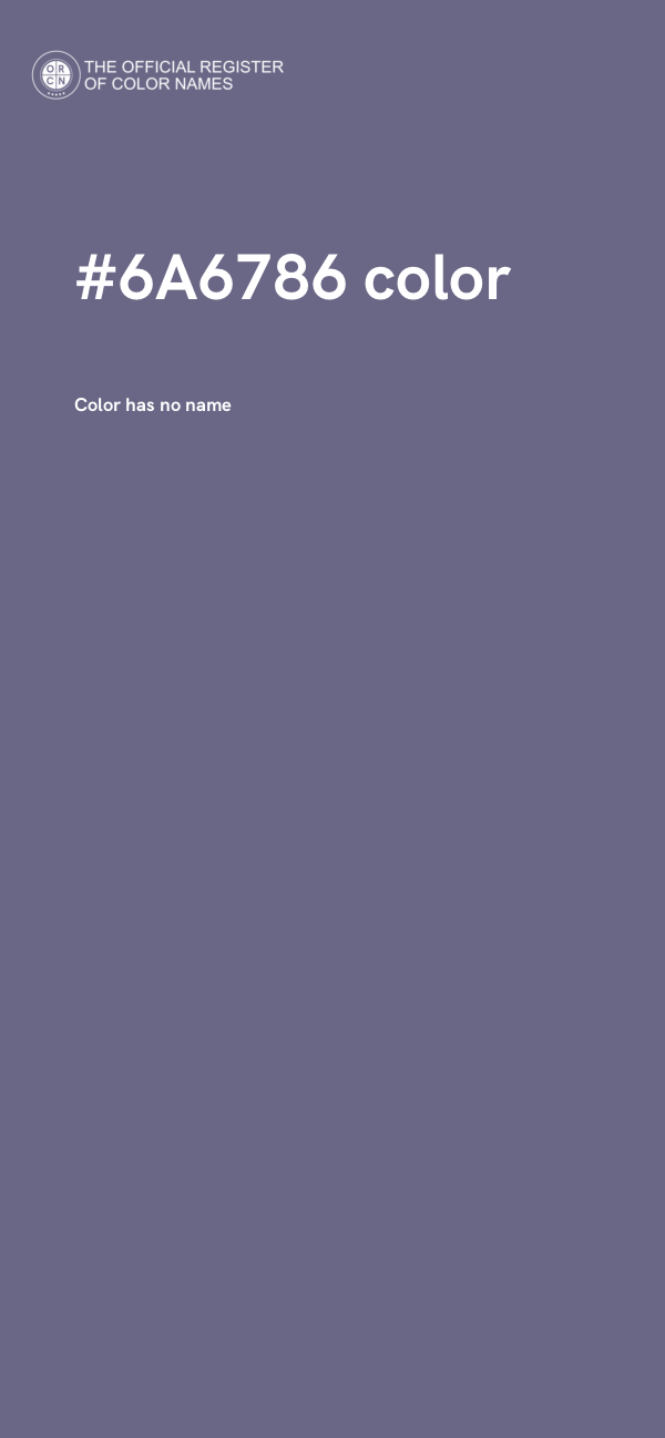 #6A6786 color image