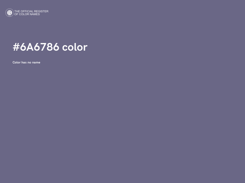 #6A6786 color image