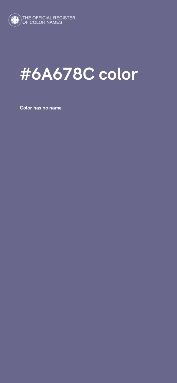 #6A678C color image