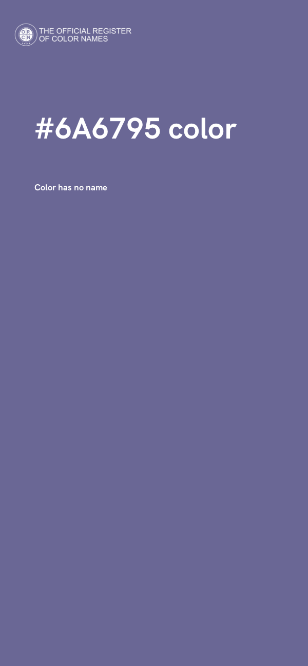 #6A6795 color image