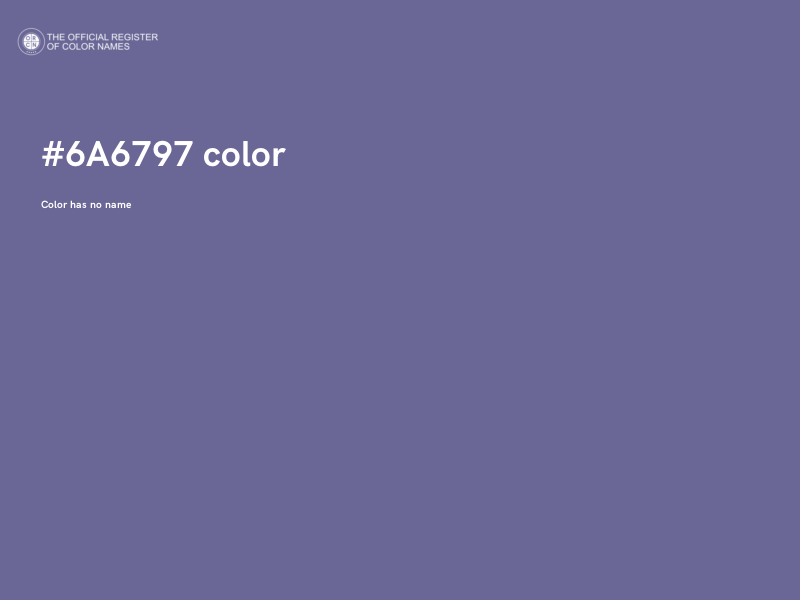 #6A6797 color image