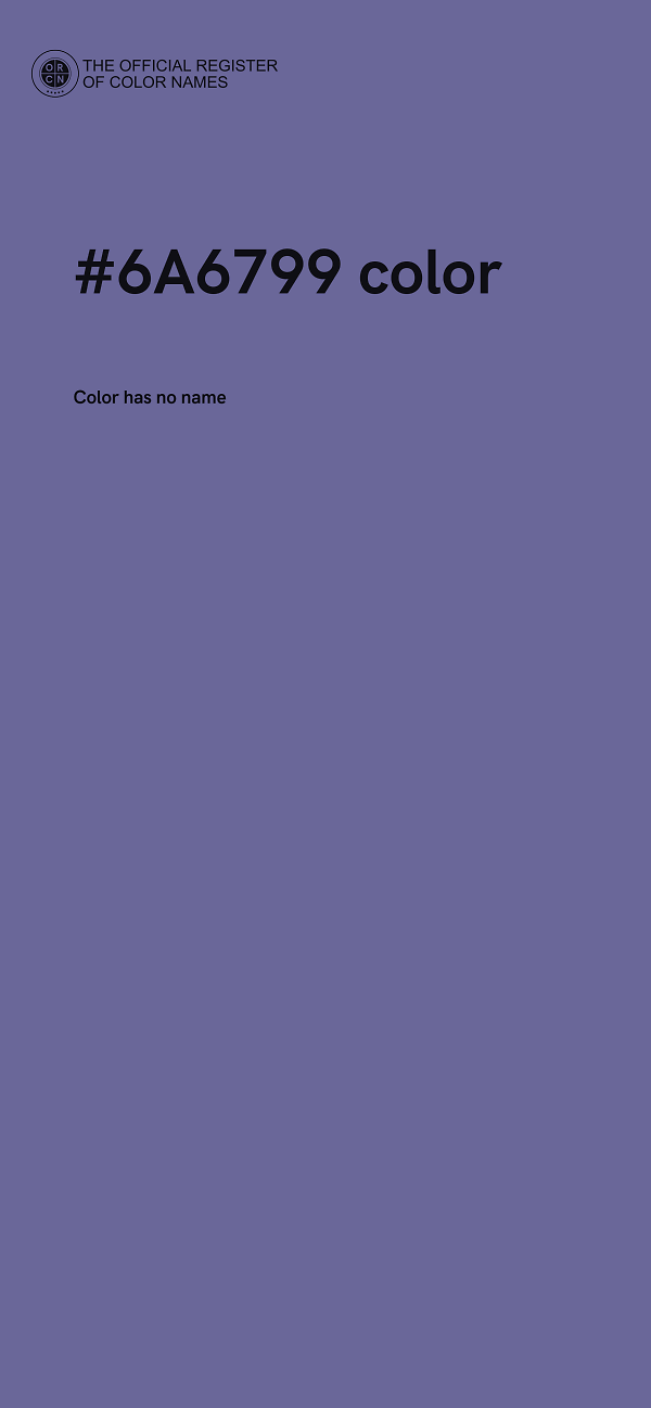 #6A6799 color image
