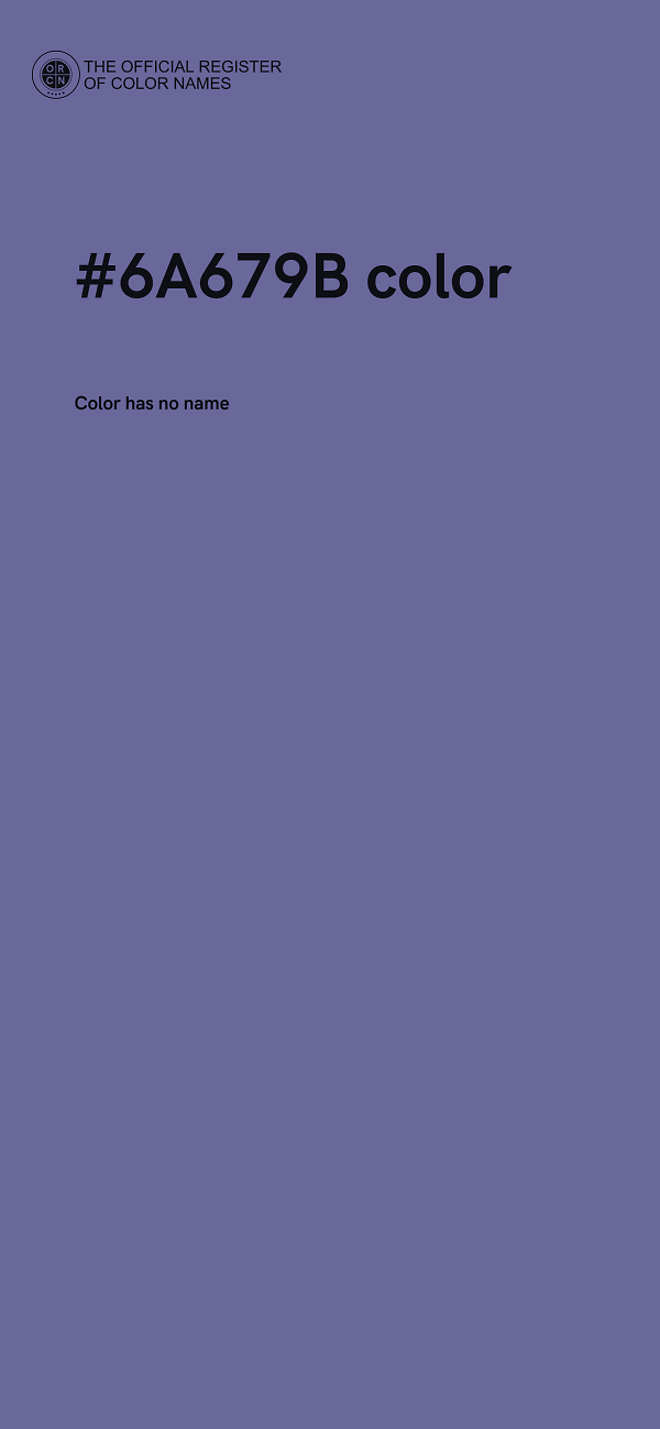 #6A679B color image