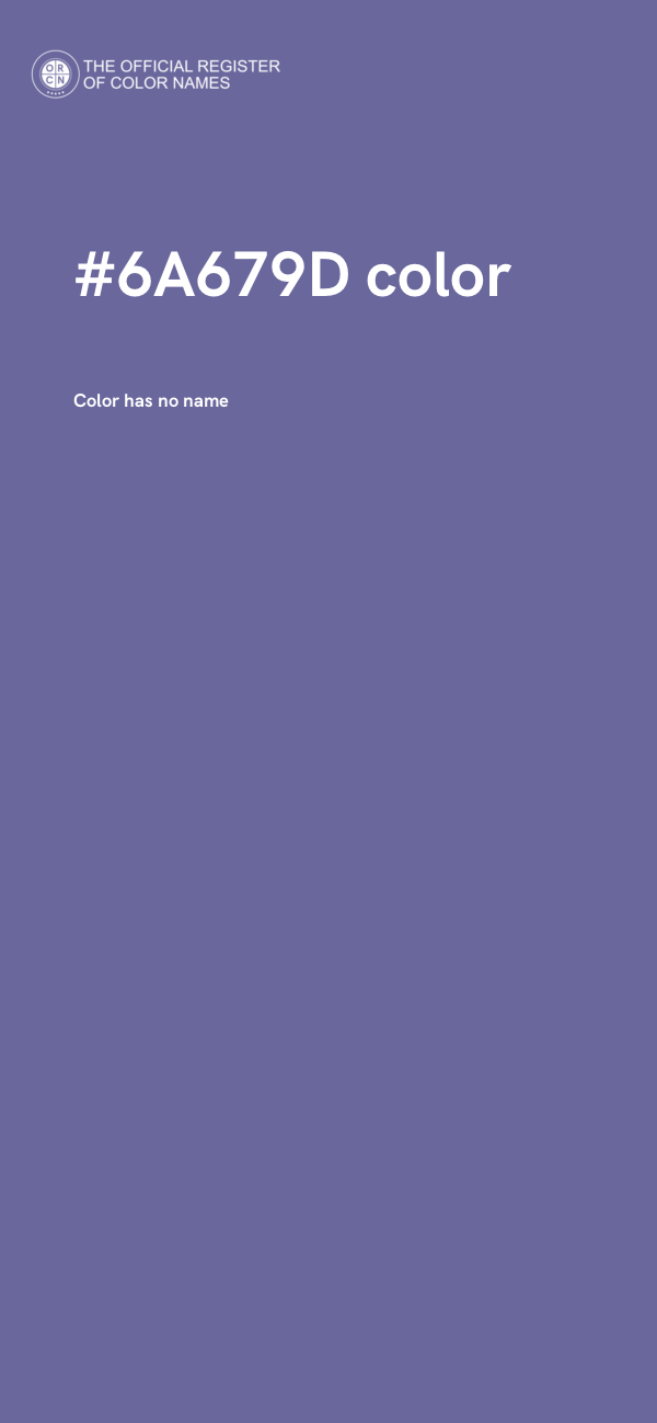 #6A679D color image