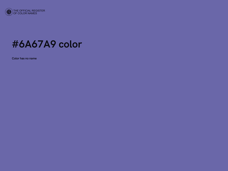 #6A67A9 color image