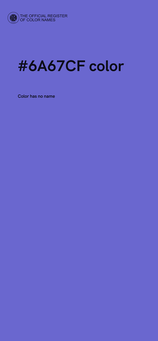 #6A67CF color image