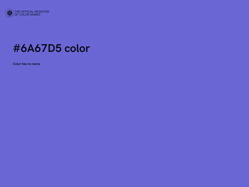 #6A67D5 color image