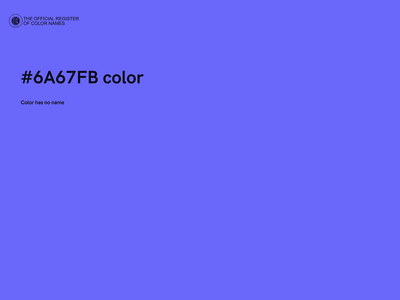 #6A67FB color image