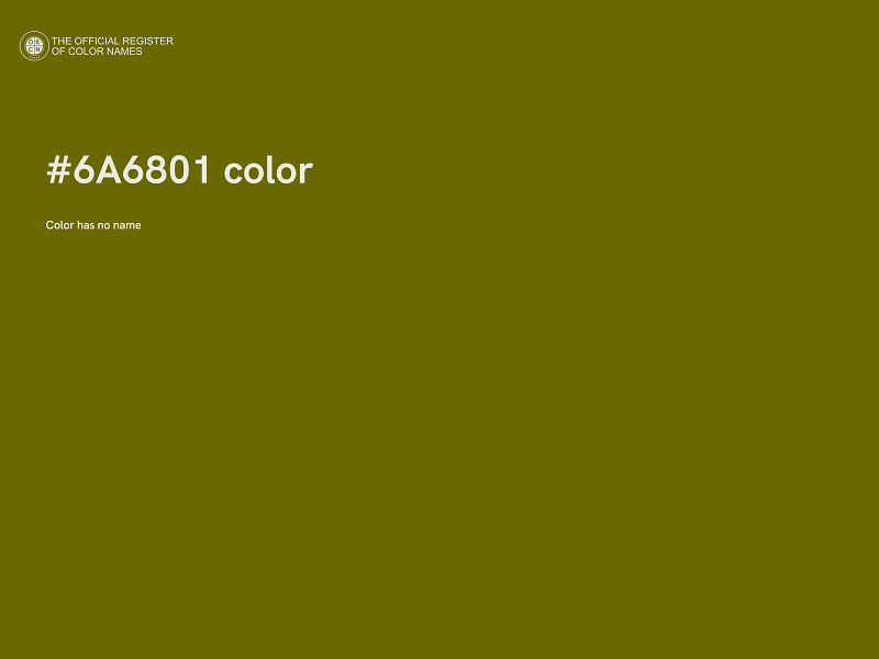 #6A6801 color image