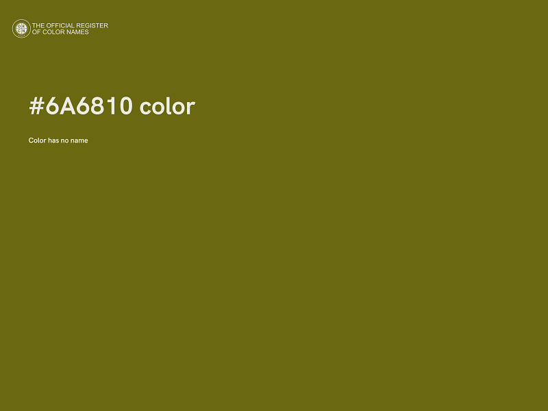 #6A6810 color image