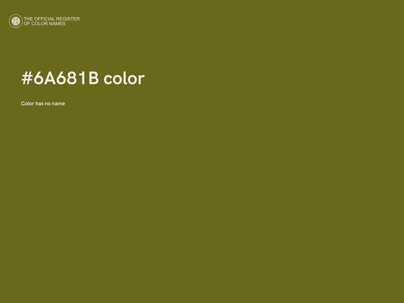 #6A681B color image