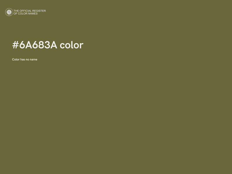 #6A683A color image