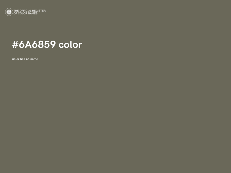 #6A6859 color image