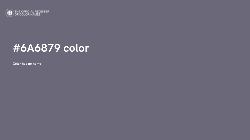 #6A6879 color image