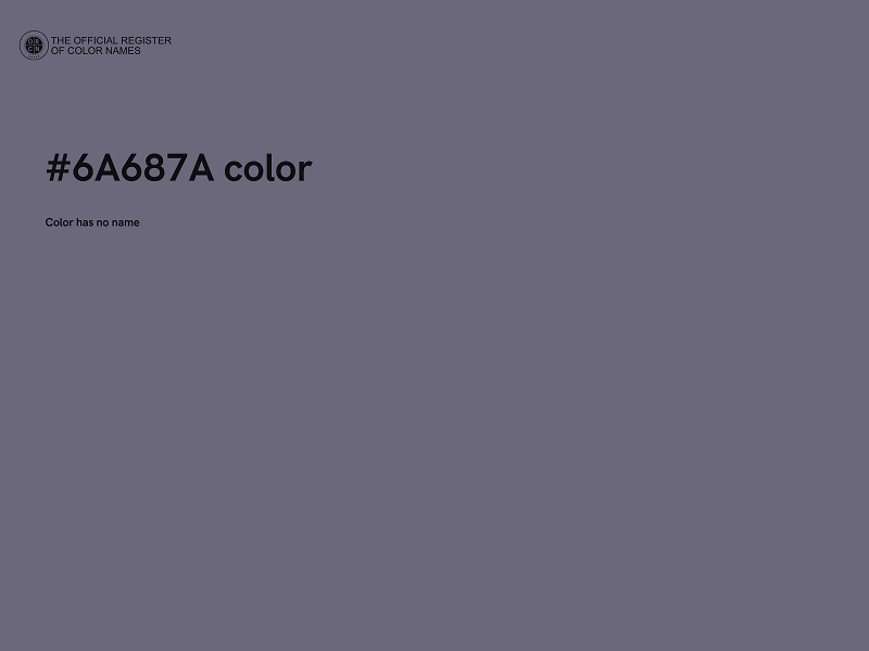 #6A687A color image