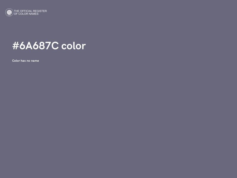 #6A687C color image