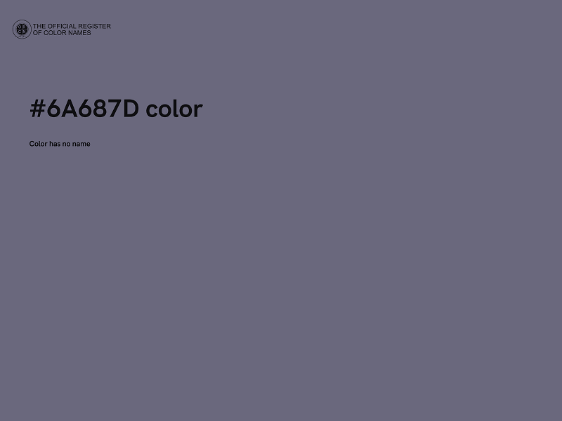 #6A687D color image