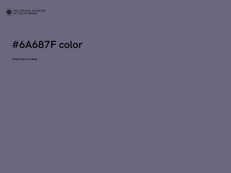 #6A687F color image