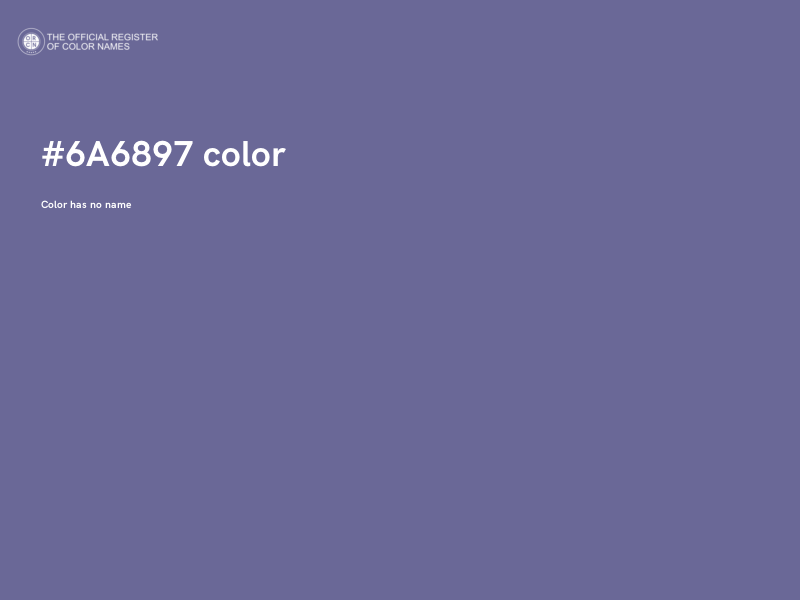 #6A6897 color image