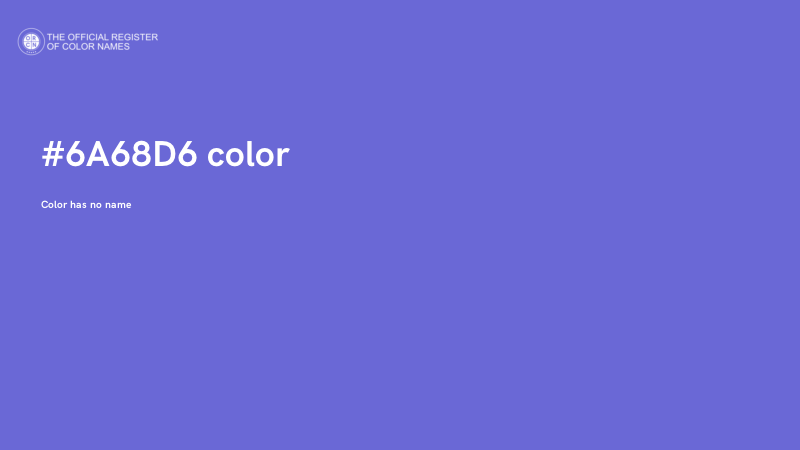 #6A68D6 color image