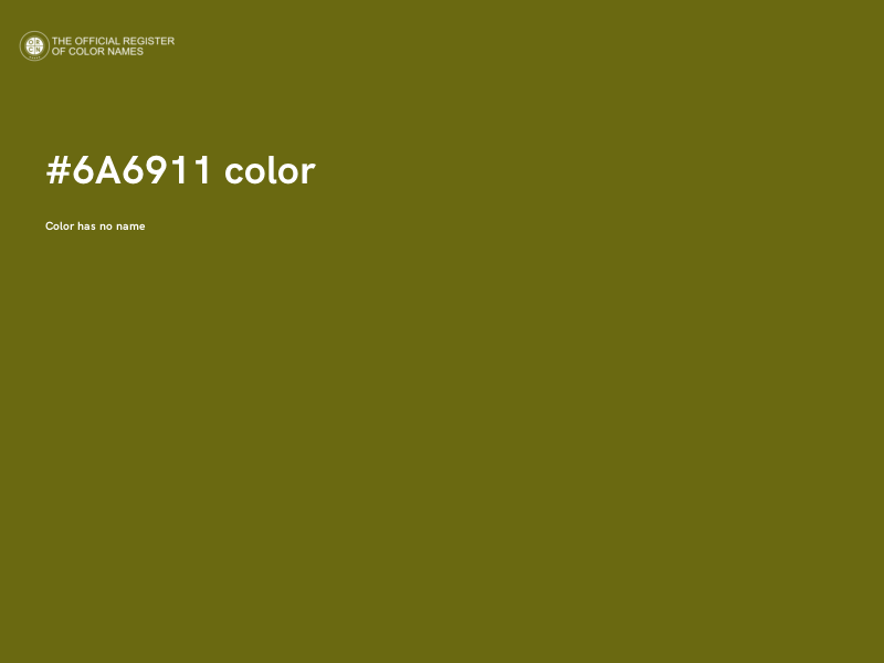 #6A6911 color image