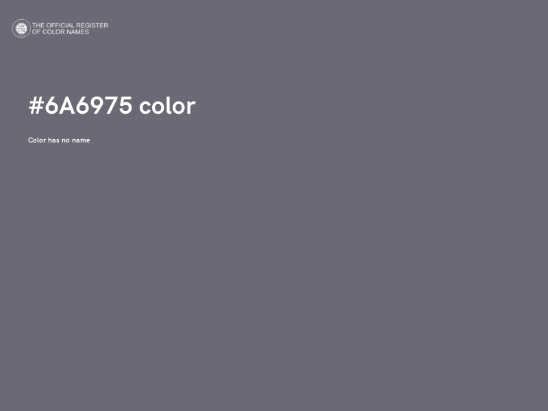 #6A6975 color image