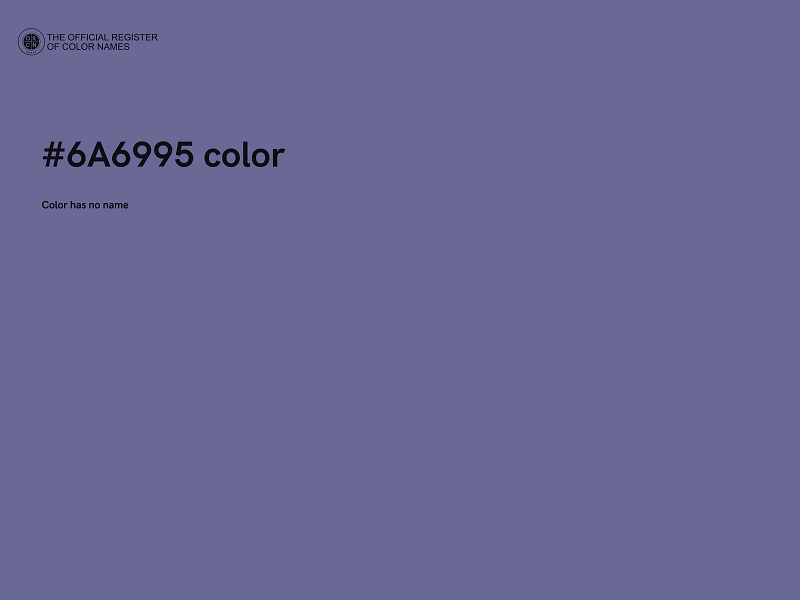 #6A6995 color image