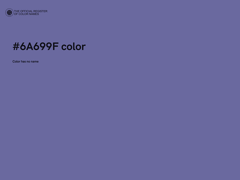 #6A699F color image