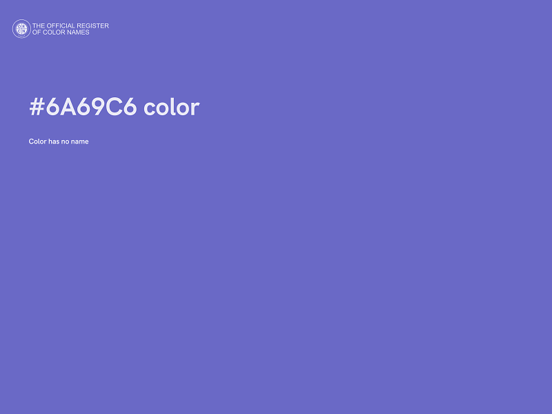 #6A69C6 color image