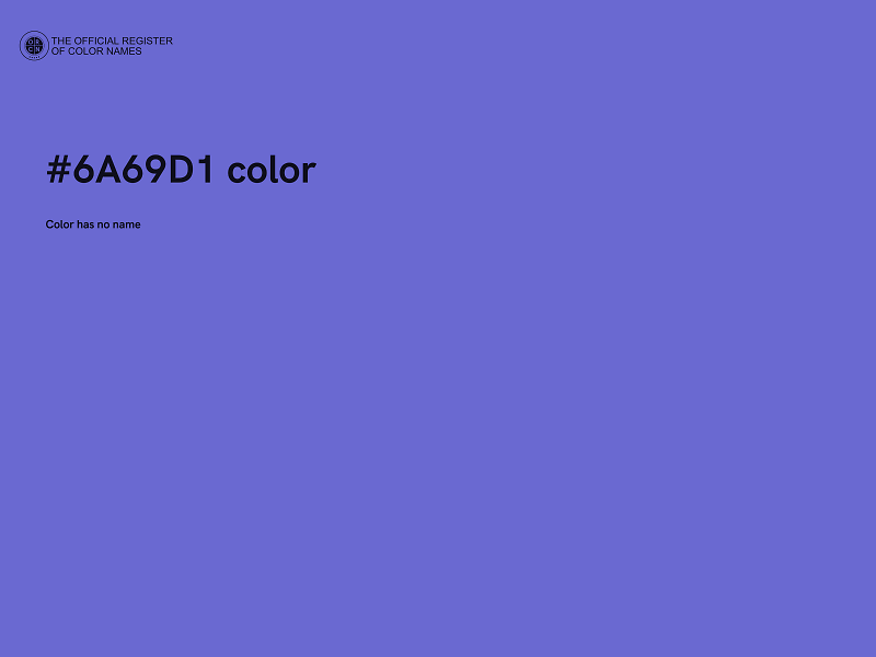 #6A69D1 color image
