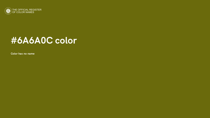 #6A6A0C color image
