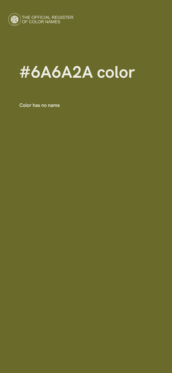 #6A6A2A color image