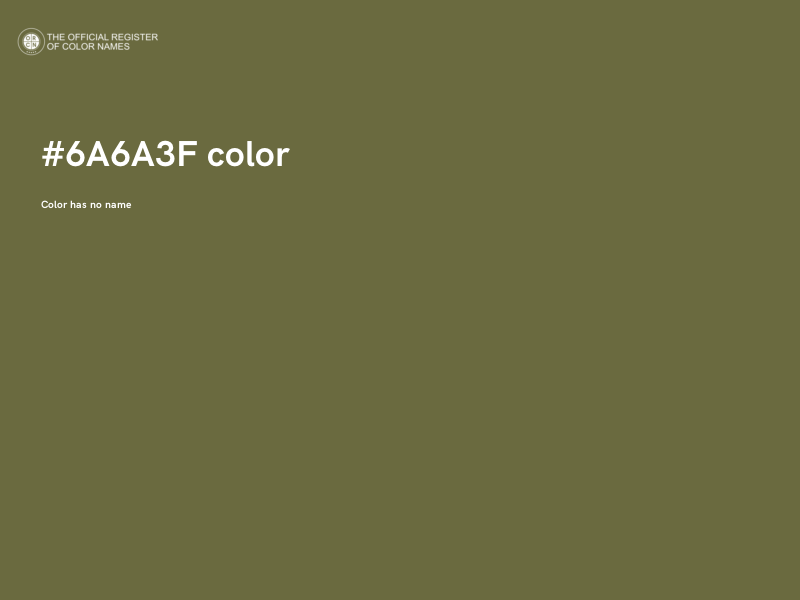 #6A6A3F color image