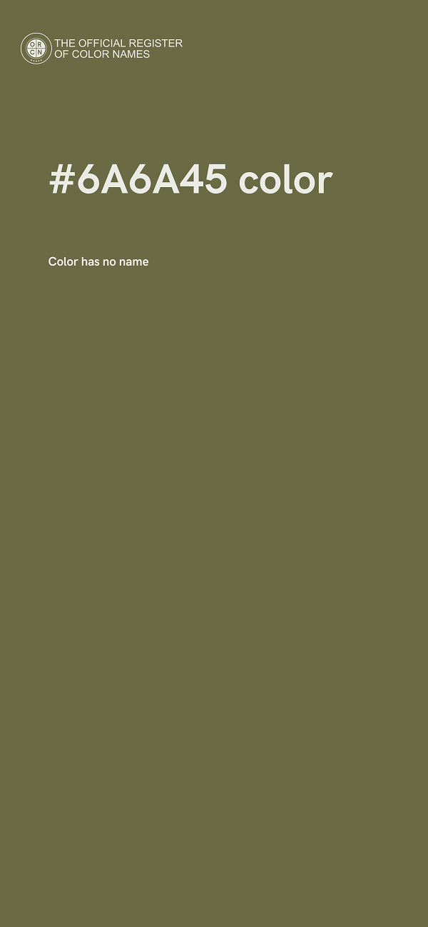 #6A6A45 color image