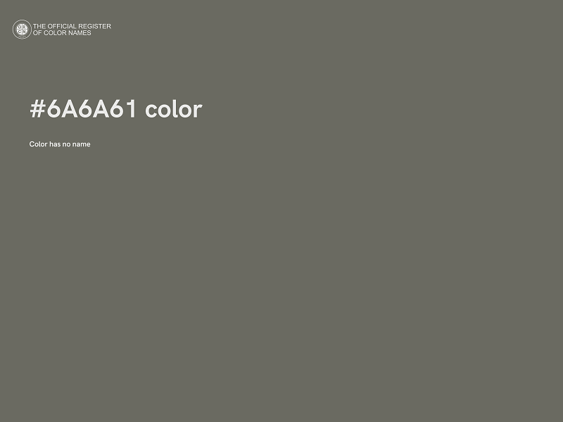#6A6A61 color image