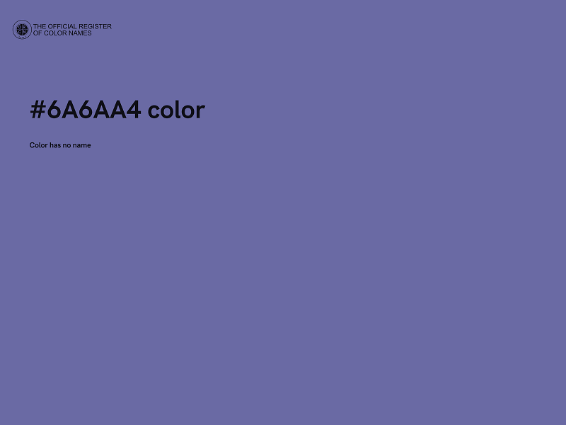 #6A6AA4 color image