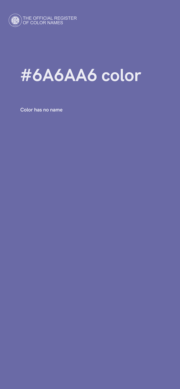 #6A6AA6 color image