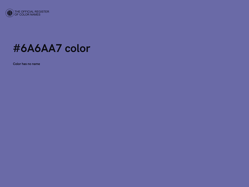 #6A6AA7 color image