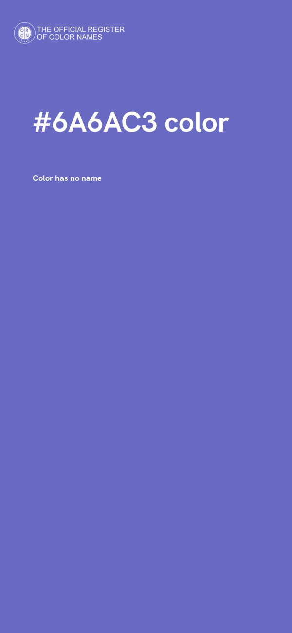 #6A6AC3 color image
