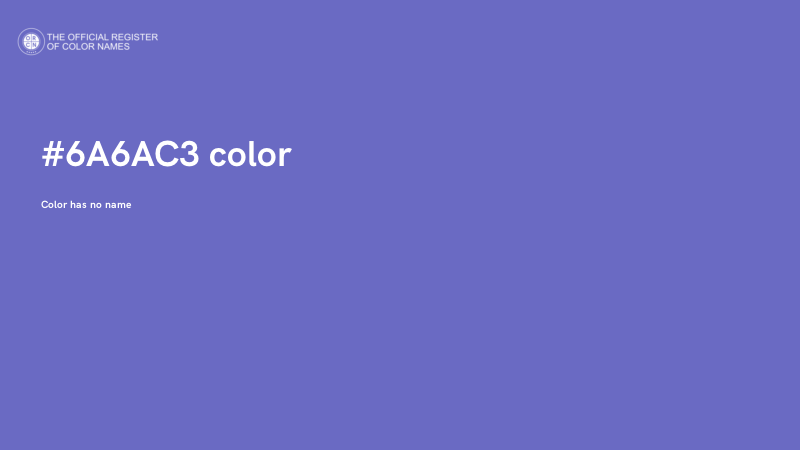 #6A6AC3 color image