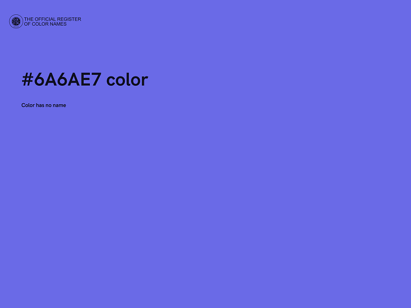 #6A6AE7 color image