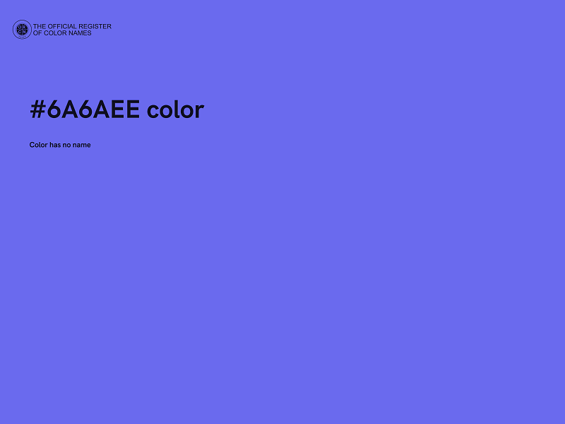 #6A6AEE color image