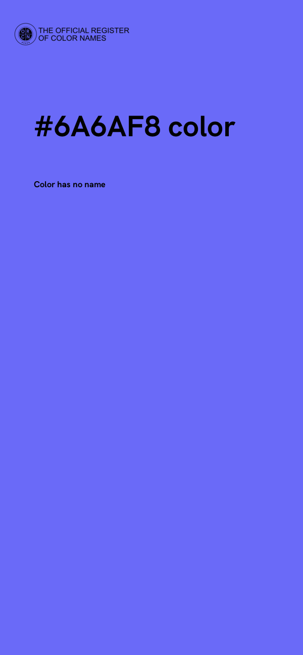 #6A6AF8 color image