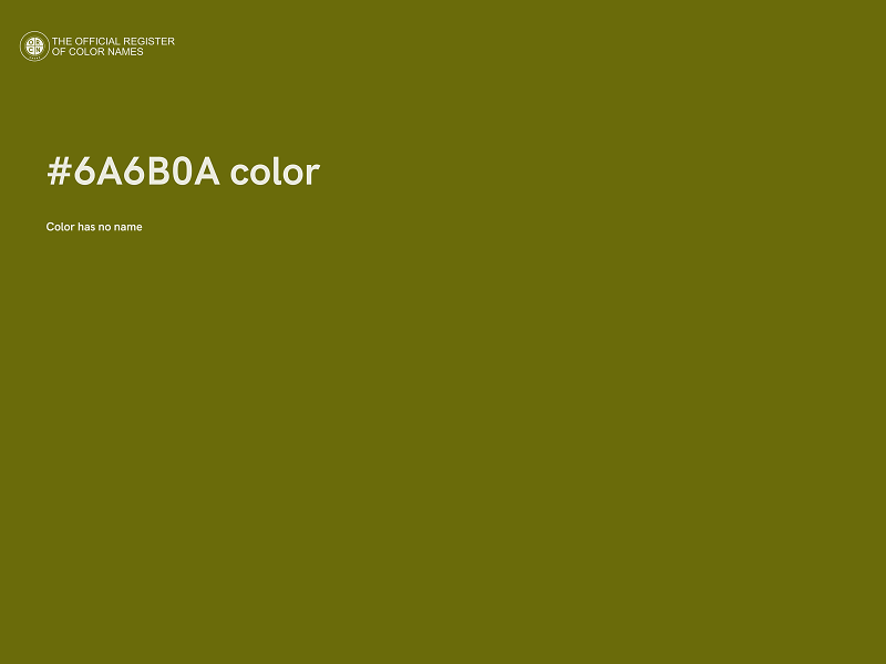 #6A6B0A color image