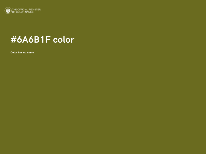 #6A6B1F color image
