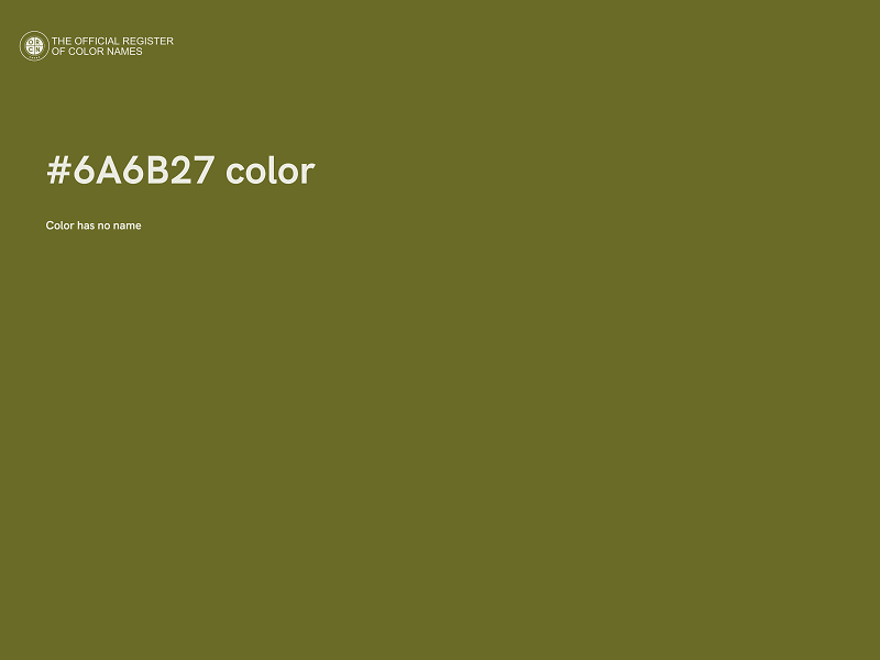 #6A6B27 color image