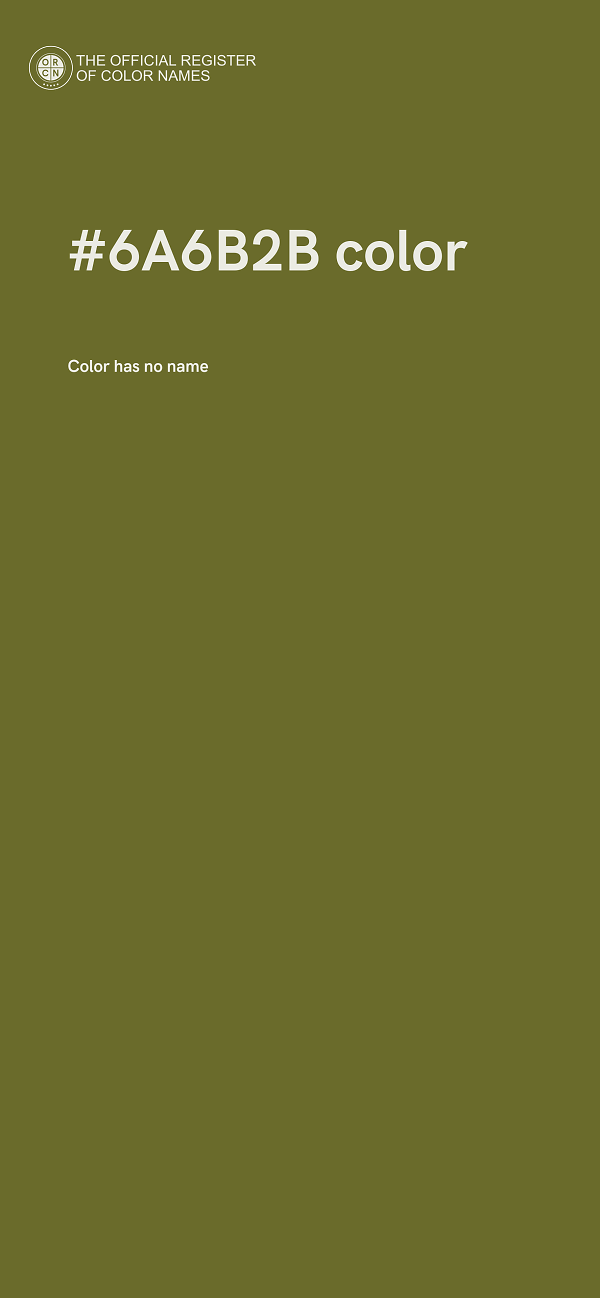#6A6B2B color image