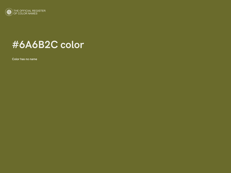 #6A6B2C color image