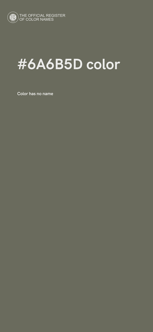 #6A6B5D color image