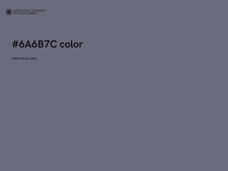 #6A6B7C color image